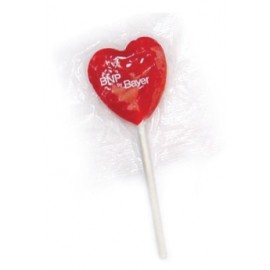 Promotional Large Heart Lollipop