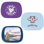 Custom Imprinted Hinged Tin Filled w/Gum