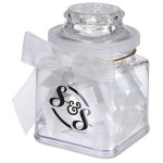 Promotional 8 Oz. Plastic Jar w/ Personalized Candies