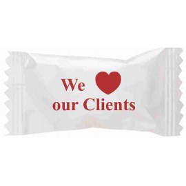 Logo Printed Assorted Sour Candies in "We Love our Clients" Wrapper