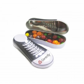 Custom Branded Sneaker Tin w/ Skittles