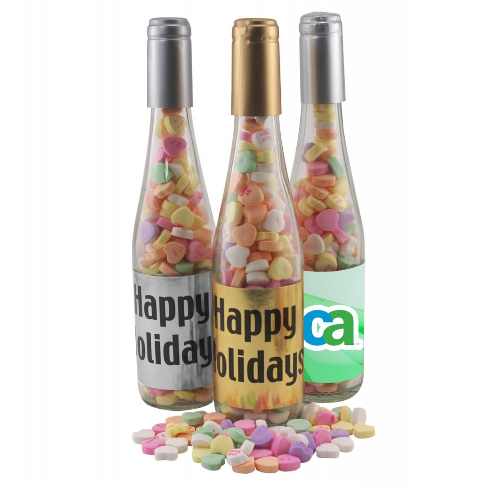 Champagne Bottle Conv Hearts Logo Printed Champagne Bottle Conv Hearts Logo Printed