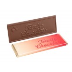 2"x 5" Brand Impact Custom Chocolate Wrapper Bar with Logo