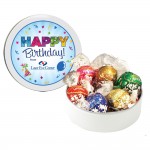 Custom Printed Swiss Chocolate Lindor Truffles (6 ea) - Petite Tin