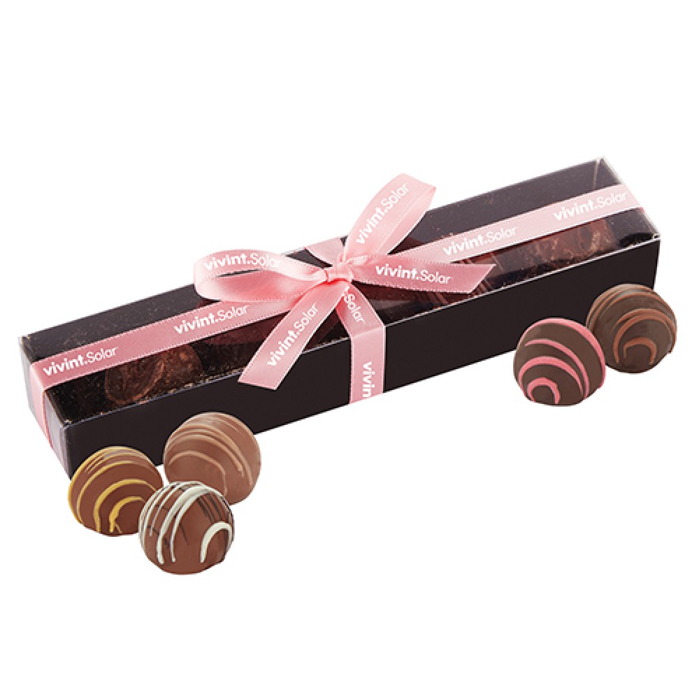 Logo Branded 5 Piece Decadent Truffle Box - Assortment 2 Logo Branded 5 Piece Decadent Truffle Box - Assortment 2