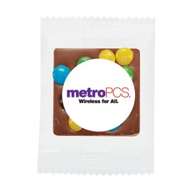 Bite Size Belgian Chocolate Square with Mini M&M