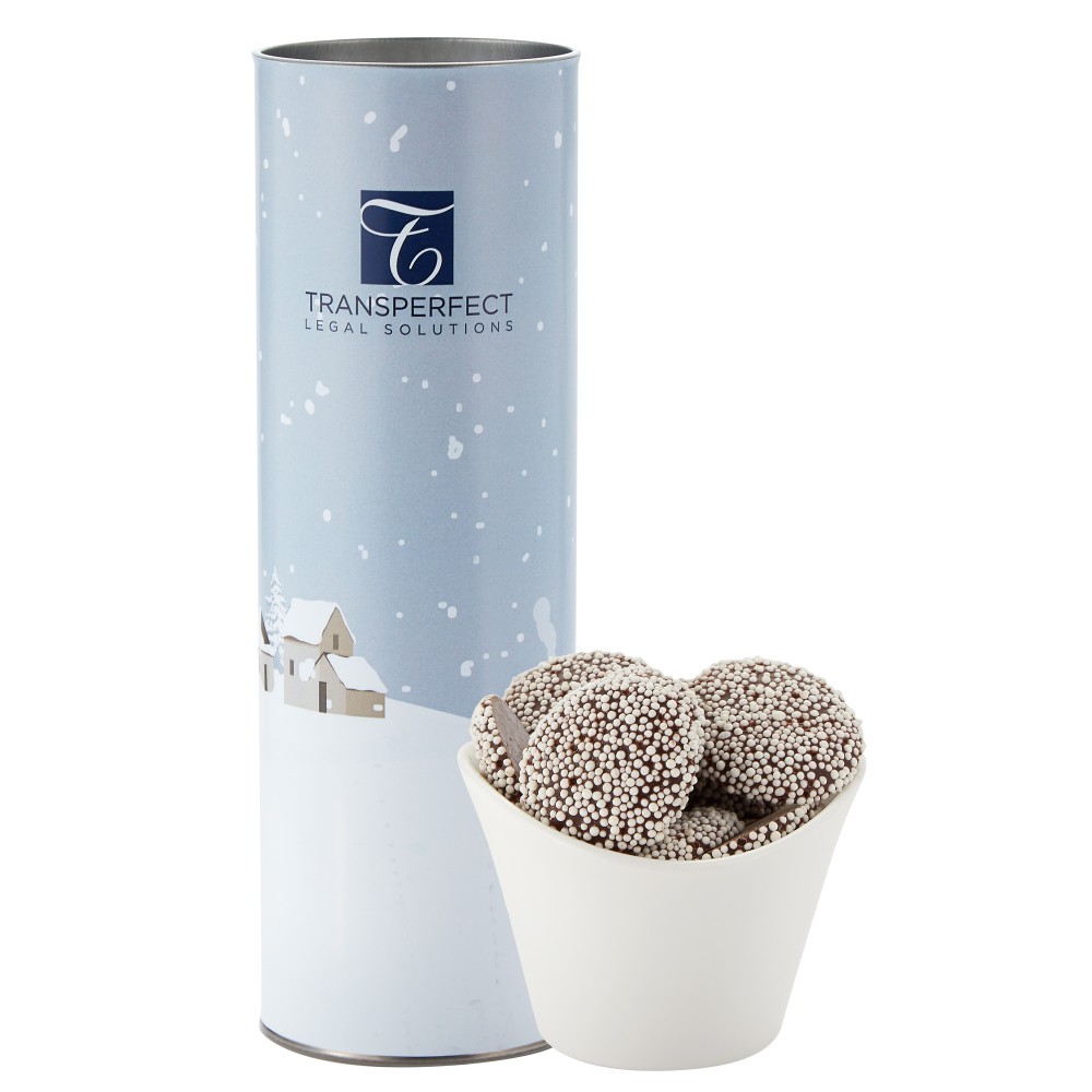 8" Snack Tube Collection- Chocolate Nonpareils Custom Imprinted 8" Snack Tube Collection- Chocolate Nonpareils Custom Imprinted
