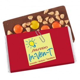 Custom Printed Foil Wrapped Belgian Chocolate Bar w/ Reese