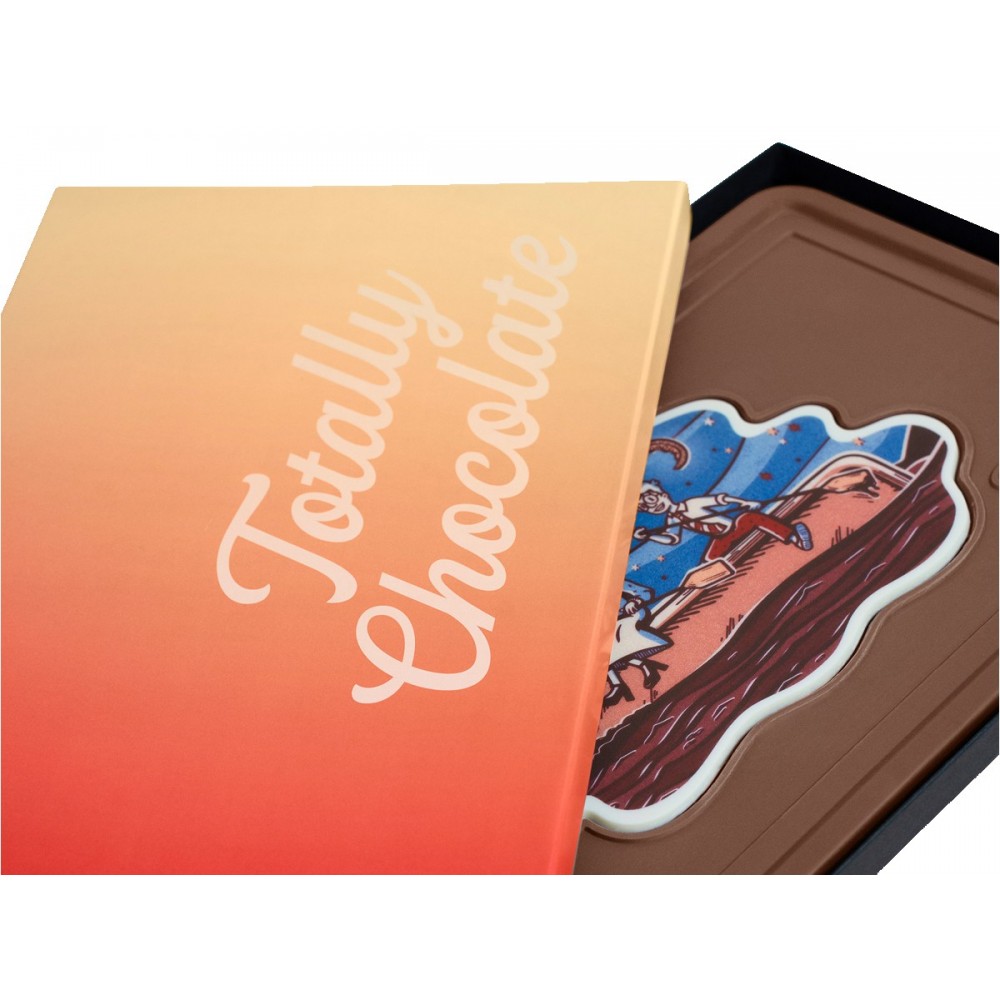 Custom Giant 2lb. Engraved Combo Chocolate Bar with Classic Custom Packaging
