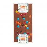 3.5 Oz. Elegant Belgian Chocolate Bar w/ M&M's Logo Printed