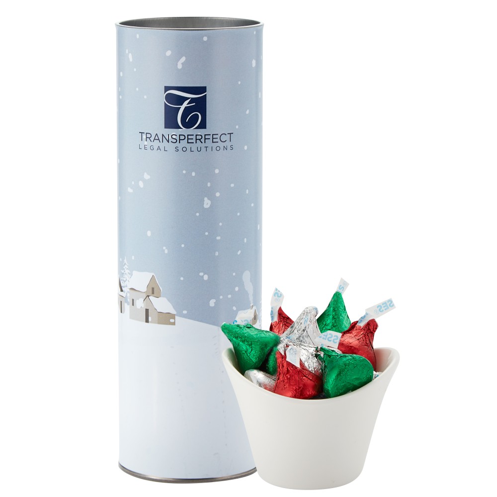 8" Snack Tube Collection- Hersey's Holiday Kisses Custom Branded 8" Snack Tube Collection- Hersey's Holiday Kisses Custom Branded