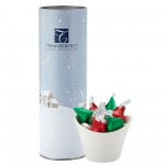 8" Snack Tube Collection- Hersey's Holiday Kisses Custom Branded