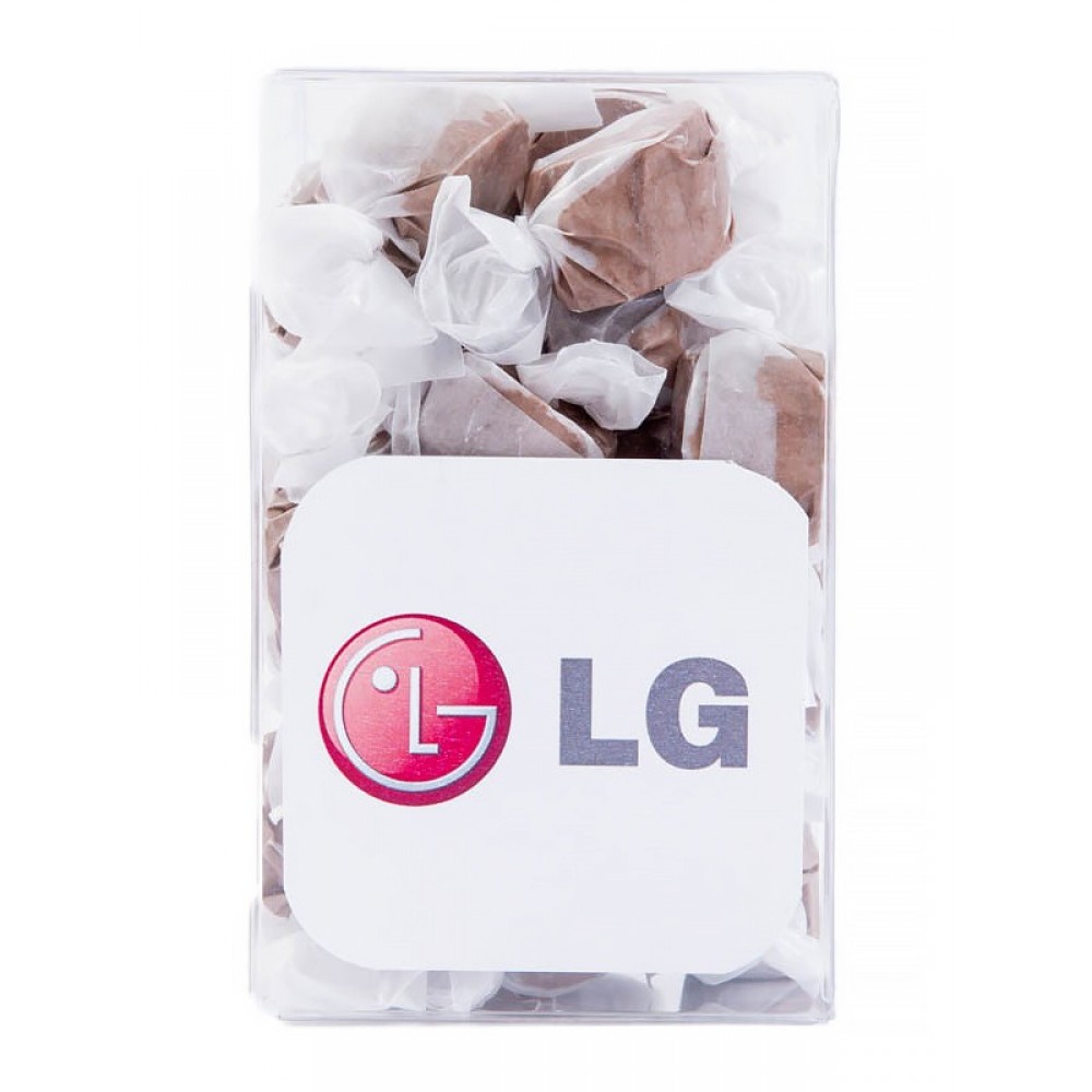 Custom Imprinted Salt Water Taffy Chocolate Nosh Box Custom Imprinted Salt Water Taffy Chocolate Nosh Box