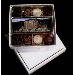 1/2 9 Piece Box w/Photo Chocolate Center Candy Logo Printed