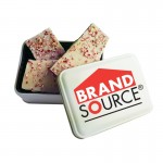 Keepsake Gift Tin Peppermint Bark with Logo