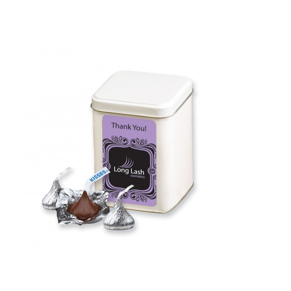 Custom Imprinted Hershey's Chocolate Kisses in Canister Custom Imprinted Hershey's Chocolate Kisses in Canister