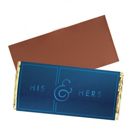 Foil Wrapped Belgian Chocolate Bar Custom Imprinted