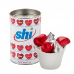 Custom Imprinted 4" Valentine's Day Snack Tubes - Sweetheart Mix