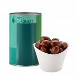 Custom Imprinted 4" Snack Tube Collection- Milk Chocolate Almonds