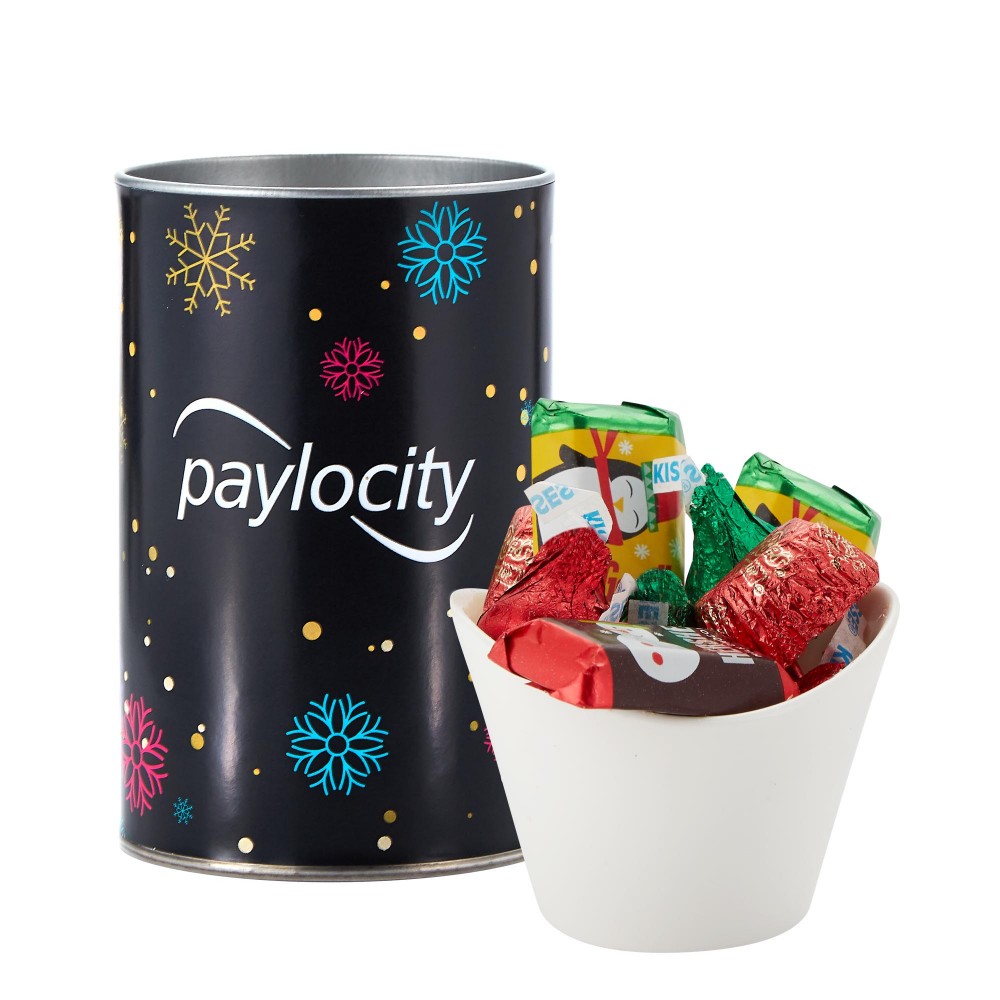 Logo Branded 4" Snack Tube Collection- Hersey's Holiday Mix Logo Branded 4" Snack Tube Collection- Hersey's Holiday Mix