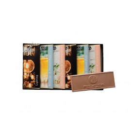 Customized Custom Chocolate - Wrapper Bar Gift Pack with Up to 6 Different Wrapper Designs (Clear Lid)