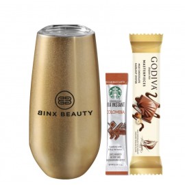 Promotional Glitter Tumbler with Starbucks VIA & Chocolate  Promotional Glitter Tumbler with Starbucks VIA & Chocolate