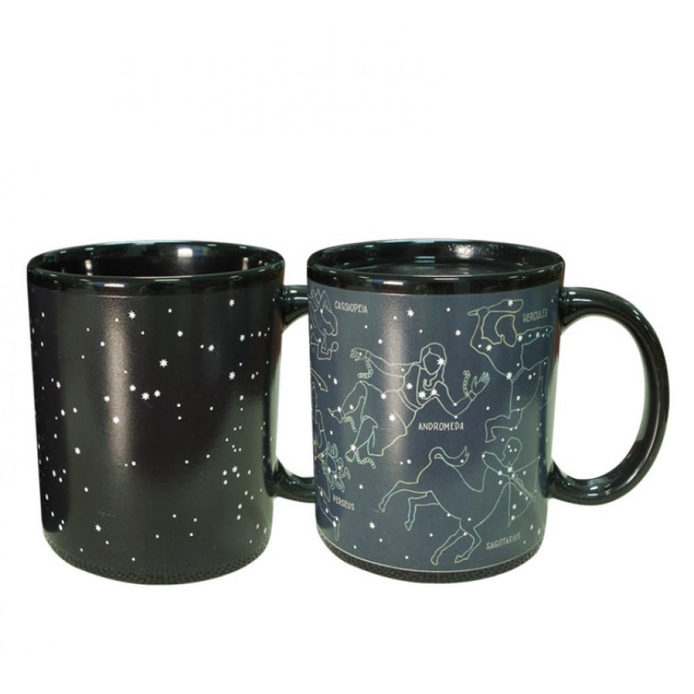 Personalized Heat Changing Constellation Mug - Add Coffee or Tea and 11 Constellations Appear