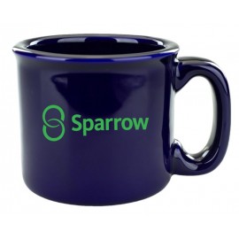 15 Oz. Solid Color Ceramic Campfire Mug with Logo