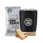 Tumbler with Bamboo base and Starbucks Custom Printed