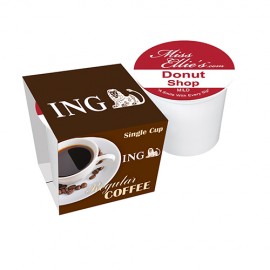 Single Serve Coffee Cup with Sleeve with Logo