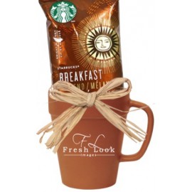 Terra Cotta Garden Gift Mug with Logo  Terra Cotta Garden Gift Mug with Logo