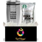 Custom Box with Tumbler & Starbucks Coffee with Logo