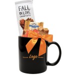 Personalized Fall Cocoa & Chocolate Gift Mug (black)