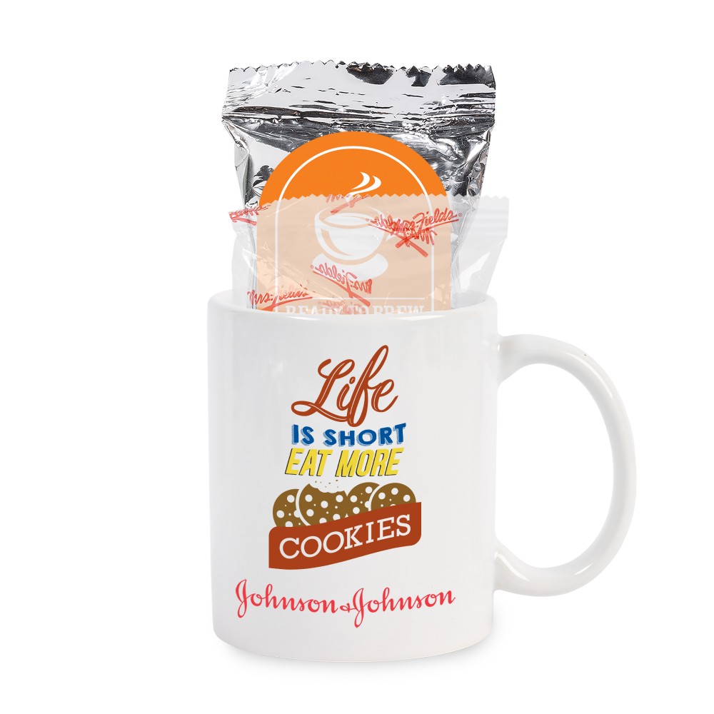 Mrs. Fields Cookies and Coffee Mug Set with Logo
