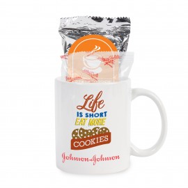 Personalized Mrs. Fields Cookies and Coffee Mug Set