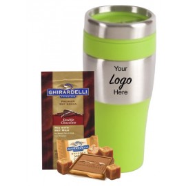 Personalized Stainless Tumbler with Coffee Gift Wrapped