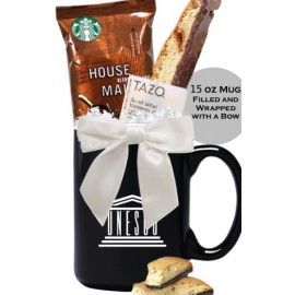 Promotional 15 oz Coffee & Tea Gift Mug (Black)