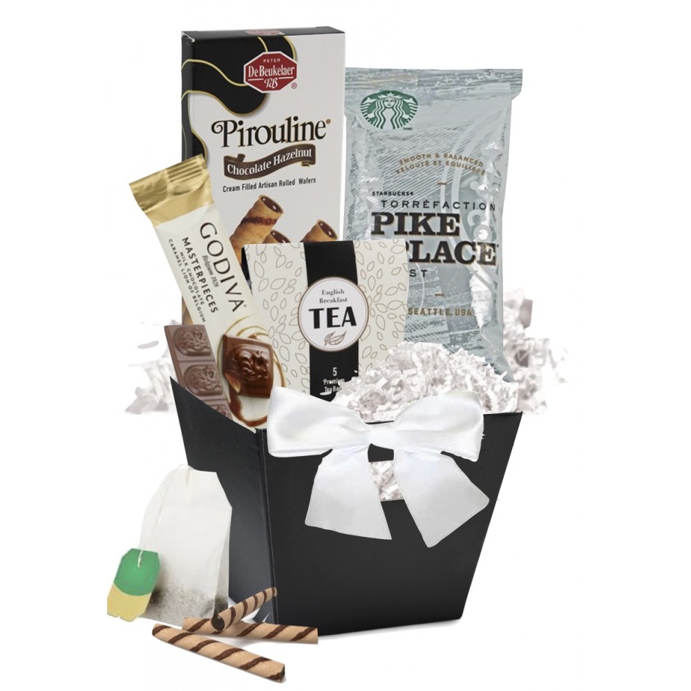 Starbucks Coffee & Tea Gift Basket with Logo Starbucks Coffee & Tea Gift Basket with Logo