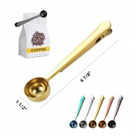 Coffee Measuring Spoon with Sealing Clip with Logo