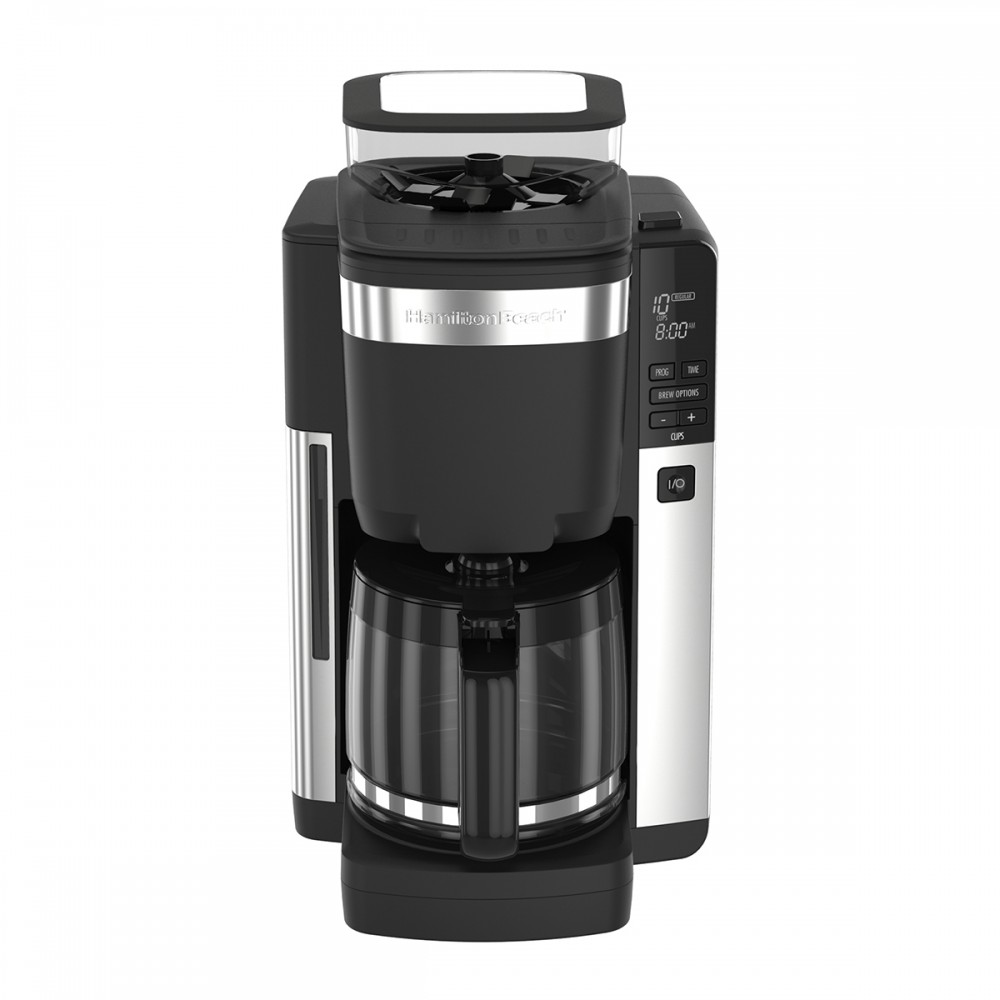 Logo Branded Hamilton Beach Auto Grounds Dispensing Coffee Maker Logo Branded Hamilton Beach Auto Grounds Dispensing Coffee Maker