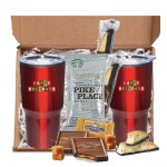 Promotional Holiday Tumbler Set with Starbucks Coffee Mailer