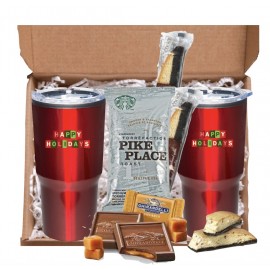 Promotional Holiday Tumbler Set with Starbucks Coffee Mailer  Promotional Holiday Tumbler Set with Starbucks Coffee Mailer