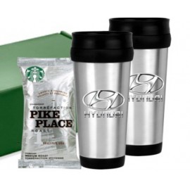 Double Tumbler Set with Starbucks Coffee with Logo