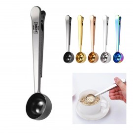 Coffee Scoop with Bag Clip with Logo  Coffee Scoop with Bag Clip with Logo