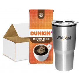 Dunkin Coffee with Branded Tumbler with Logo