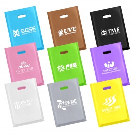 Handle Die Cut Plastic Bags with Logo  Handle Die Cut Plastic Bags with Logo