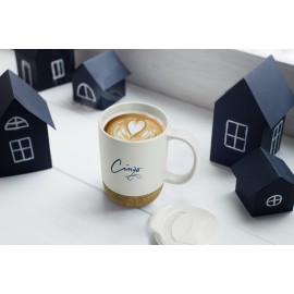 Customized 12 oz, Cork Ceramic Coffee Mug  Customized 12 oz, Cork Ceramic Coffee Mug