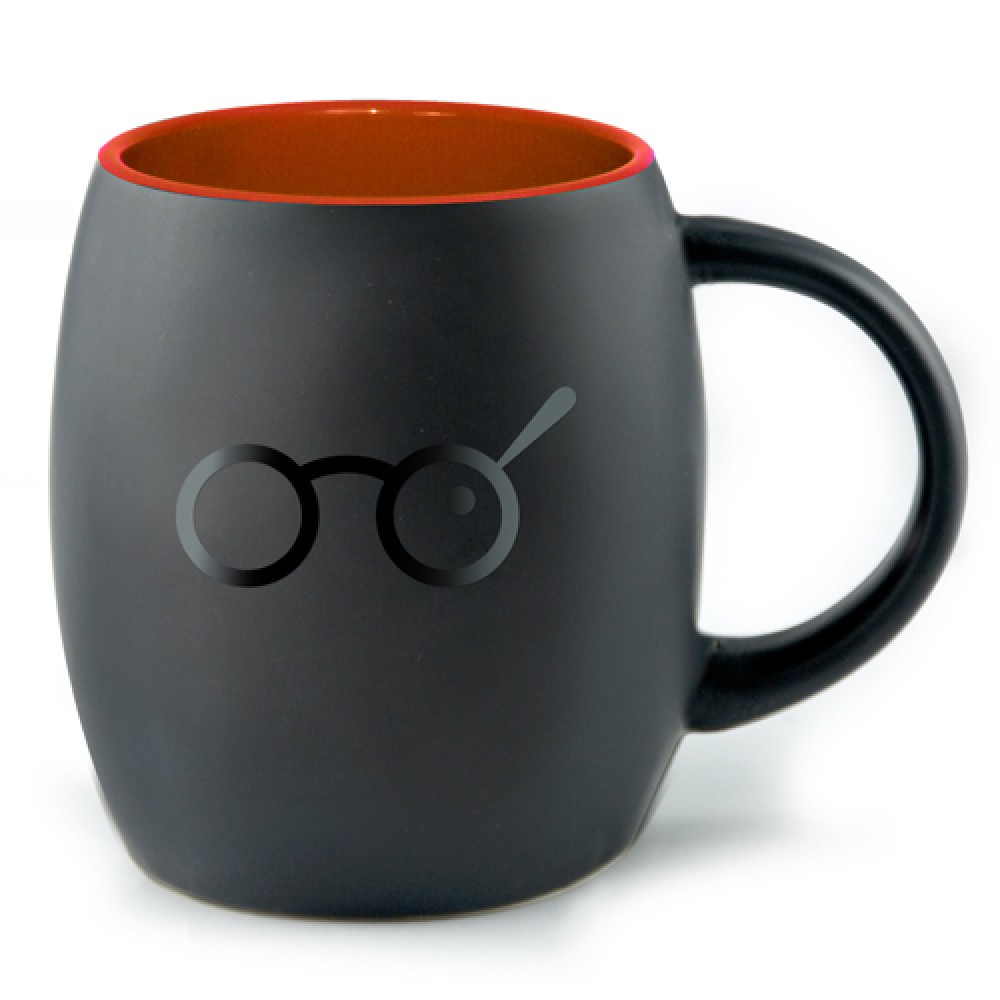 14 Oz. The Black Pearl Coffee Mug (Deep Etch) with Logo