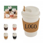 Customized Wheat Straw Reusable Coffee Cup