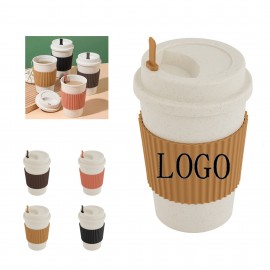 Customized Wheat Straw Reusable Coffee Cup